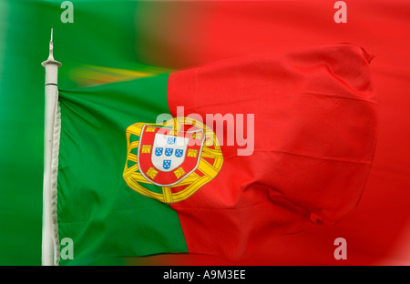 Portugiesische Flagge Stockfoto