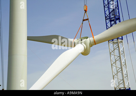 Windkraftanlagen. Lleida, Spanien Stockfoto