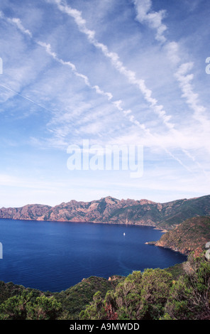 Girolata Trek - Corsica Frankreich Stockfoto
