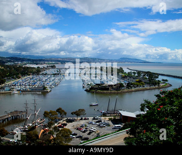 Tagsüber Luftaufnahme von Dana Point Harbor CA Stockfoto