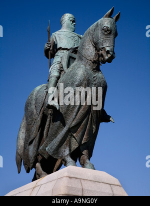 Robert der Bruce King of Scots Denkmal von Charles d'Orville Pilkington Jackson bei Bannockburn, Stirlingshire, Schottland. Stockfoto
