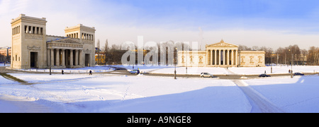 Quadratische Pinakothek Königsplatz Konigsplatz König King s Quadrat Glyptothek Museum antike Sammlung München München Bayern Bava Stockfoto