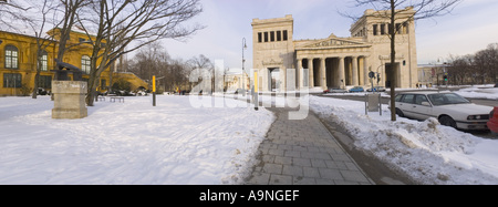 Quadratische Pinakothek Königsplatz Konigsplatz König King s Quadrat Glyptothek Museum antike Sammlung München München Bayern Bava Stockfoto