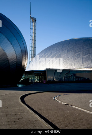 Das Imax Kino Glasgow Tower und Science Center Pacific Quay, Glasgow, Schottland. Stockfoto