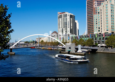 Melbourne Cityscape / Yarra River und Southbank Precinct.Melbourne Victoria Australien Melbourne. Stockfoto