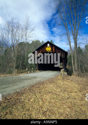 Martins Mühle oder Martinsville Covered Bridge befindet sich in Hartland Vermont USA VT Stockfoto