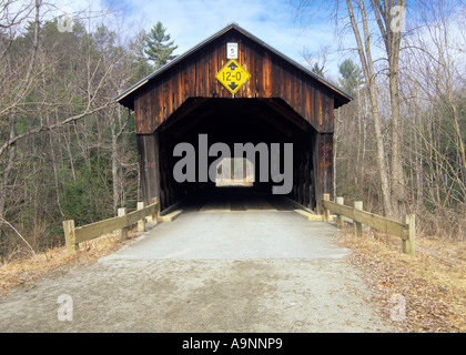 Martins Mühle oder Martinsville Covered Bridge befindet sich in Hartland Vermont USA VT Stockfoto
