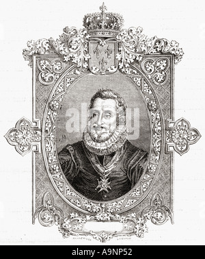 Heinrich IV. aka Guter Heinrich oder Henry der Große, 1553 - 1610. Der König von Navarra als Heinrich III. Erste Bourbon König von Frankreich. Stockfoto