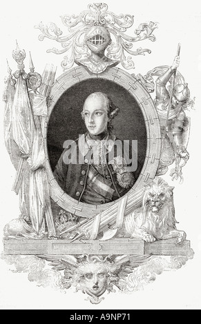 Joseph II., 1741 - 1790. Kaiser des Heiligen Römischen Reiches, Erzherzog von Österreich, König von Ungarn und Kroatien und König von Böhmen. Stockfoto