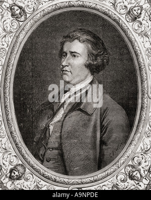 Edmund Burke, 1729-1797.  Britischer Staatsmann parlamentarischen Redner und politischer Denker. Stockfoto