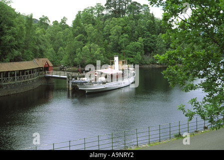 Sir Walter Scott-Dampfer auf Loch Katrine, Schottland Stockfoto