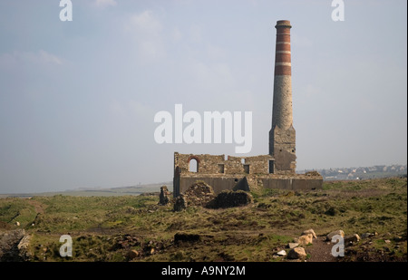 Geevor Tin mine Cornwall England Ruinen Stockfoto