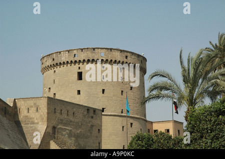 Die Zitadelle, Eingangsturm, Cairo Stockfoto