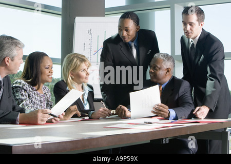 Kollegen in einem meeting Stockfoto