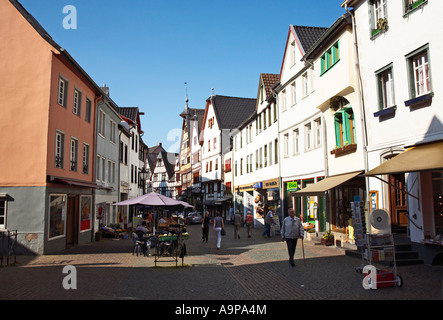 Straßenszene in Bad Munstereifel, Deutschland, Europa Stockfoto