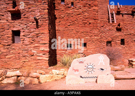 Die Hopi-Haus auf der Südseite Rim in Grand-Canyon-Nationalpark im US-Bundesstaat Arizona USA Stockfoto