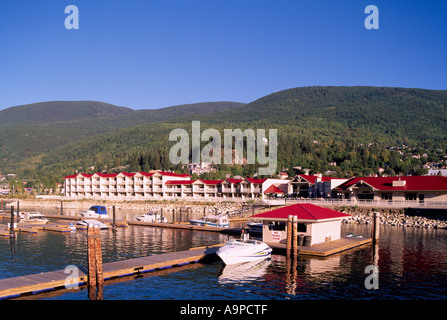 Das Prestige Lakeside Resort and Convention Centre auf Kootenay Lake in Nelson in der Kootenay Region British Columbia Kanada Stockfoto