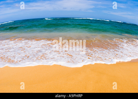 Gillins Strand am Mahaulepu an der Südküste der Insel Kauai Hawaii Stockfoto