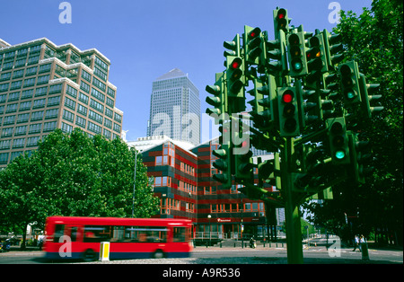 Westferry Circus Kreisverkehr In London England UK Stockfoto
