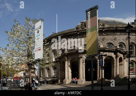 CORN EXCHANGE SHOPPING CENTRE LEEDS CITY YORKSHIRE ENGLAND Stockfoto