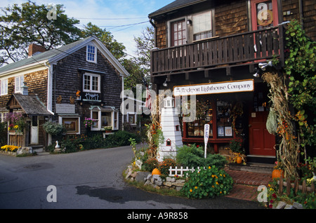 Massachusetts Cape Ann Rockport tragen Haut Hals-Kunst-Galerie-shop Stockfoto