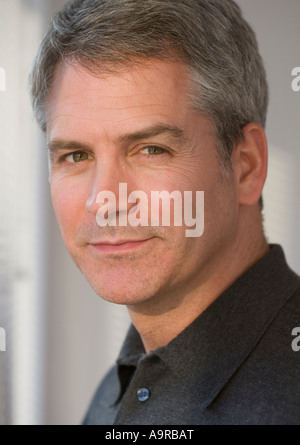 Nahaufnahme von Mann mittleren Alters Stockfoto