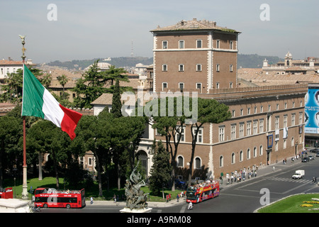 Palazzo Venezia Rom in Italien. Stockfoto