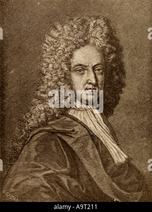 Daniel Defoe, 1660 - 1731. Englische Händler, Schriftsteller, Journalist, pamphleteer und Spion. Stockfoto