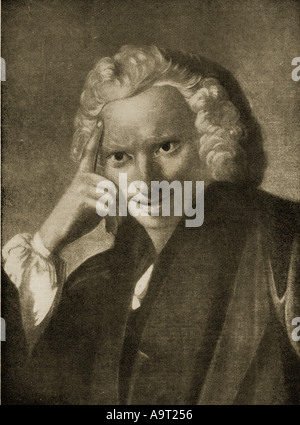 Laurence Sterne, 1713 - 1768. Englische Schriftsteller, anglikanischer Geistlicher und Humorist. Stockfoto