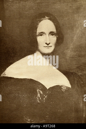 Mary Shelley Wollstonecroft, 1797 - 1861. Englische Schriftsteller, kurze Geschichte der Schriftsteller, Dramatiker, Essayist, biograph und Travel Writer. Stockfoto