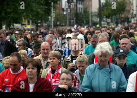 26. September 2004 Hommage an Brian Clough OBE hosted by Stadtrat Nottingham und Derby Stadtrat in Nottingham s Markt Stockfoto