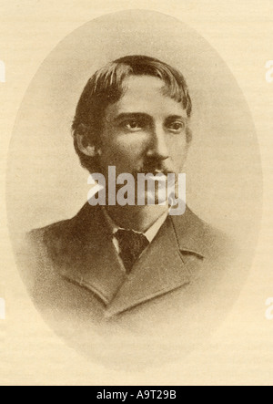 Robert Louis Balfour Stevenson, 1850 - 1894. Schottische Romancier, Lyriker, Essayist, Musiker und Schriftsteller. Stockfoto