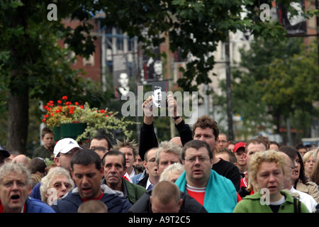 26. September 2004 Hommage an Brian Clough OBE hosted by Stadtrat Nottingham und Derby Stadtrat in Nottingham s Markt Stockfoto