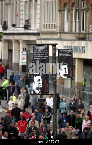 26. September 2004 Hommage an Brian Clough OBE hosted by Stadtrat Nottingham und Derby Stadtrat in Nottingham s Markt Stockfoto