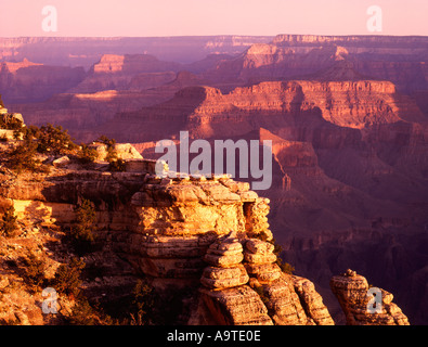 USA-AZ Grand Canyon bei Sonnenaufgang Stockfoto