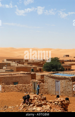Die alte Stadt von Chinguetti Adrar Region Mauretanien Stockfoto