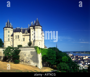 SCHLOSS SAUMUR BLOIS INDRE ET LOIRE FRANKREICH Stockfoto