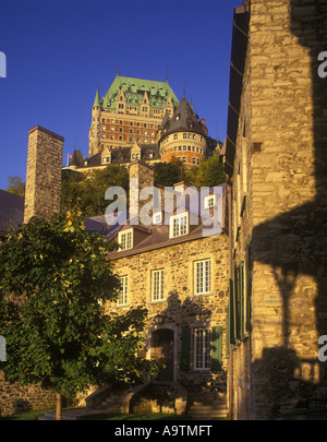 CHATEAU FRONTENAC VIEUX QUEBEC QUEBEC KANADA Stockfoto