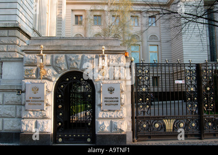 Russische Botschaft Berlin unter den Linden Stockfoto