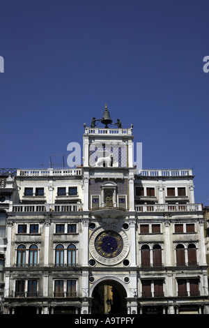 Torre Orologio, Markusplatz, Venedig Italien, Europa Stockfoto