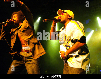 OUTKAST - US rap-Gruppe im Juli 2002 Stockfoto