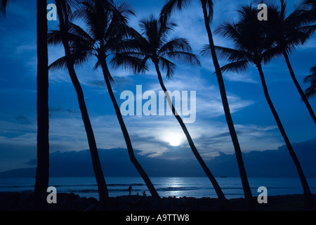 Puamana Beach Park Lahaina Maui Hawaii Stockfoto