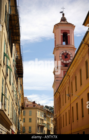 Der Clock Tower (Tour de l ' Horloge), Nizza Frankreich Stockfoto