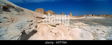 Plateux Weiße Wüste-Ägypten Stockfoto