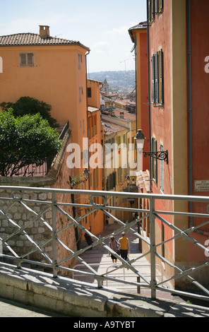 Straßenszene, Altstadt, Nizza Frankreich Stockfoto