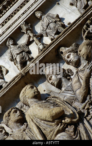 Benevento Kampanien Italien Arco di Traiano Triumphbogen errichtet in 114, die Errungenschaften des römischen Kaisers Trajan zu feiern Stockfoto