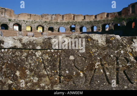 Benevento Kampanien Italien römische Amphitheater Teatro Romano Stockfoto