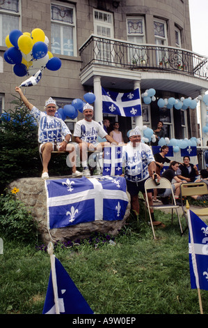 Saint-Jean-Baptiste Day Feierlichkeiten Montreal Quebec Kanada Stockfoto