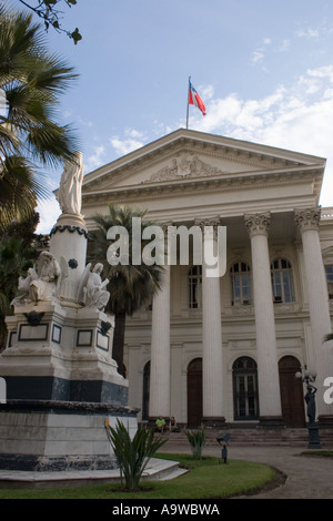 Ministerio de Relaciones Exteriores (Ex-Congreso Nacional) Gebäude in Santiago Stockfoto