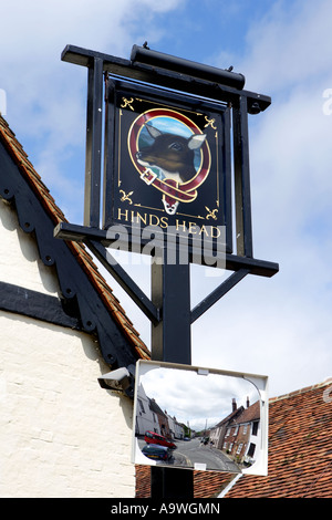 Das Hinds Head Hotel, Bray, England. Stockfoto